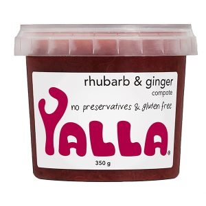 Yalla Rhubarb & Ginger 385gm