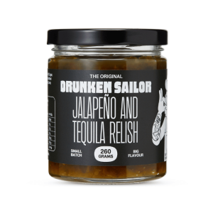 Drunken Sailor Relish - Jalapeno & Tequila 260g 6/ctn ** NEW LOWER PRICING **