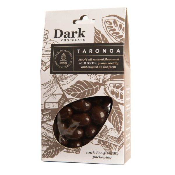 Taronga Almonds - Dark Choc 100g 6/ctn