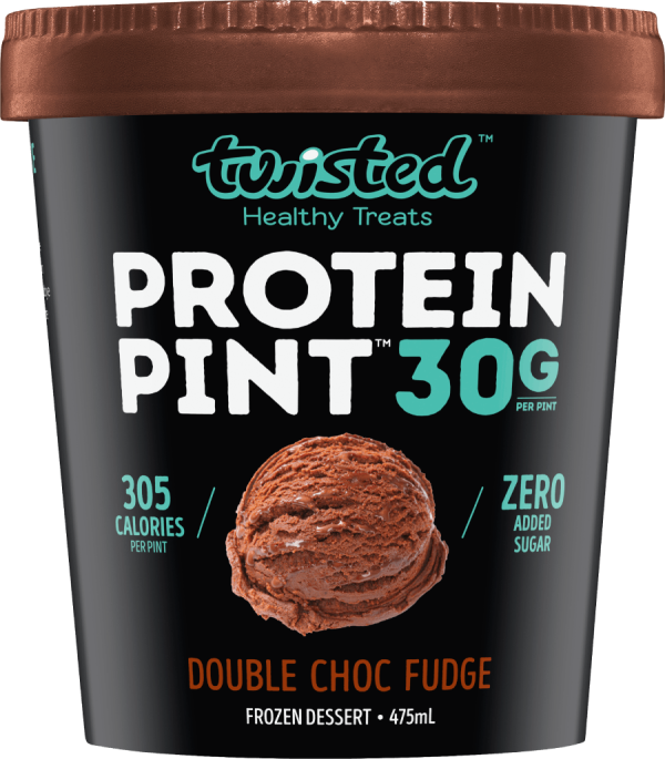 Twisted Protein Pint - Double Choc Fudge 480ml x 6
