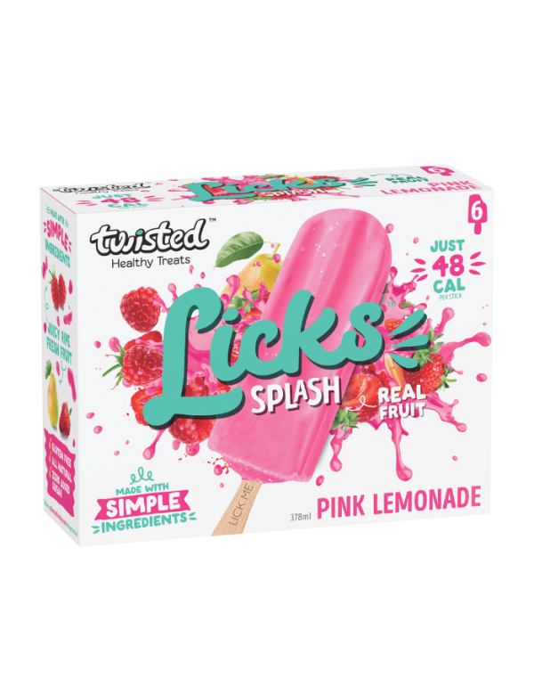 Licks - Pink Lemonade 6 x (4x80ml) *NEW