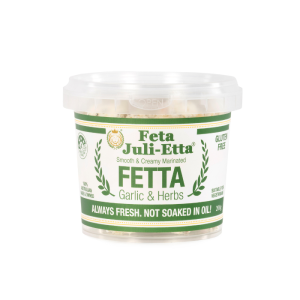 Feta Julietta Garlic & Herb Marinated Fetta 200g 6/ctn *SOLD BY CARTON