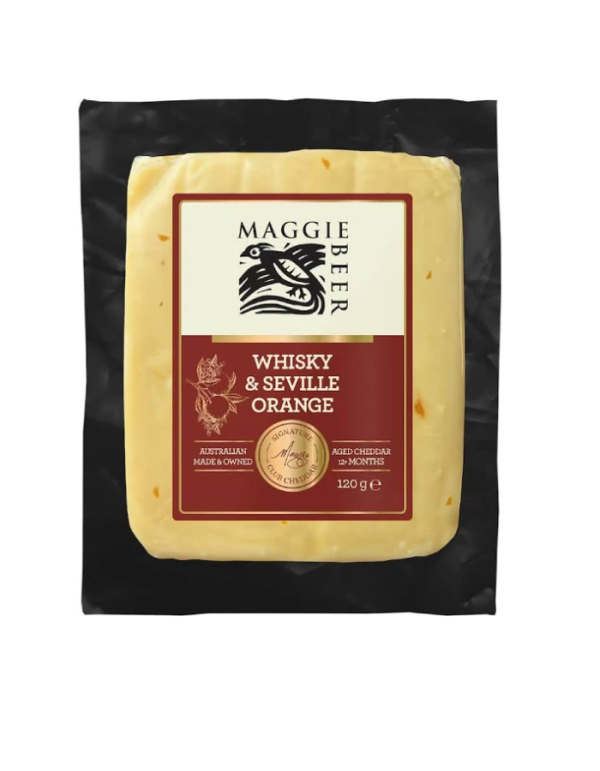 MB Cheese Whisky & Seville Orange Cheddar 120g  6/box