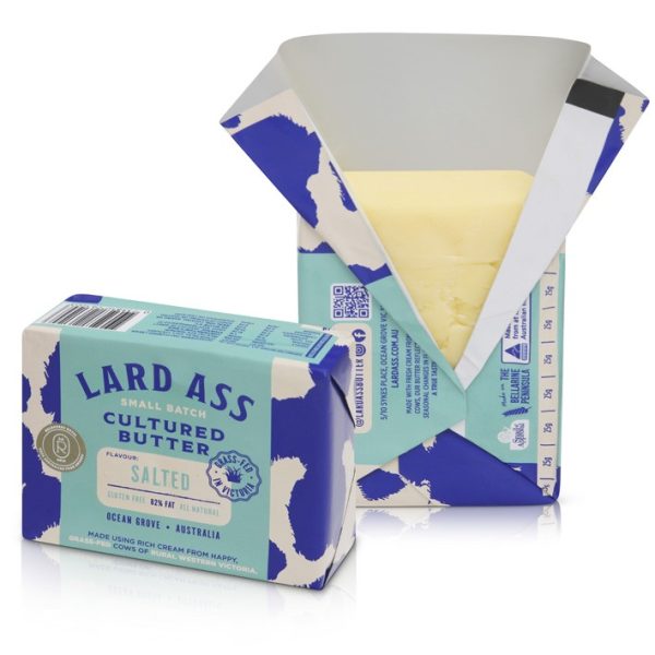 Lard Ass Salted Cultured Butter 200g/6pk
