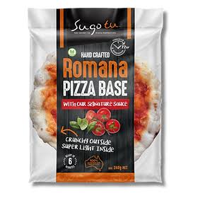 ST Romano Pizza Base with Sauce 240g** sold each **  12/ctn