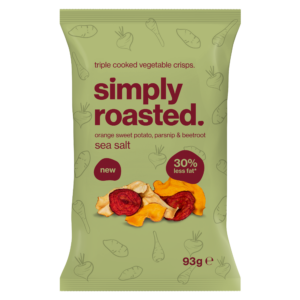 Simply Roasted Vege Chips - Sea Salt  93g x 12/ctn *NEW